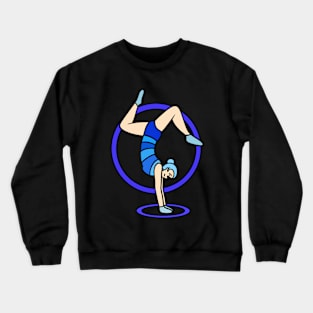 Gymnastic girl handstand Crewneck Sweatshirt